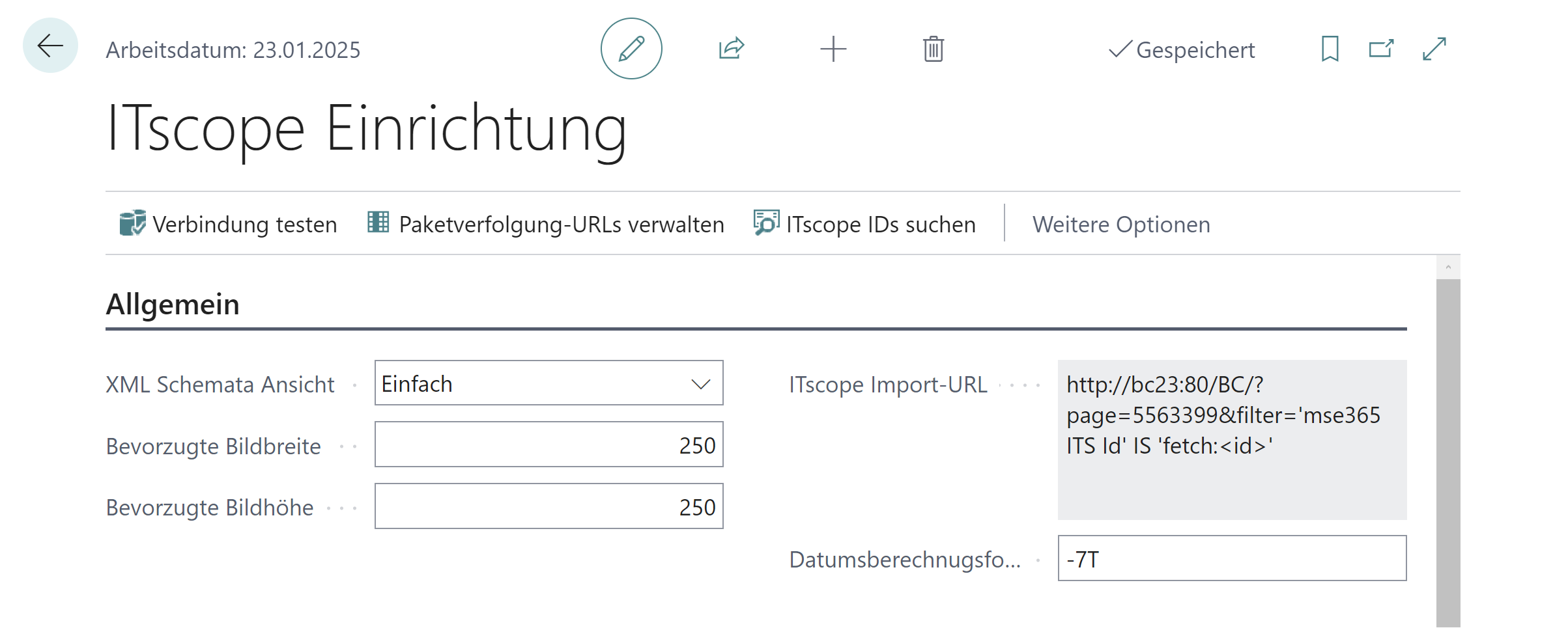 ITscope Einrichtung – Allgemein