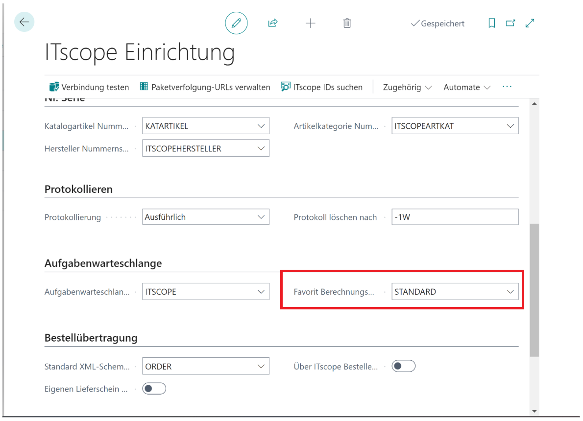 ITscope Einrichtung – Aufgabenwarteschlange